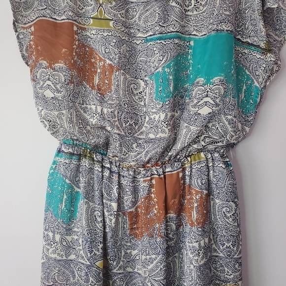 Luxology Dress Small Cinched Waist Paisley - Picture 9 of 14